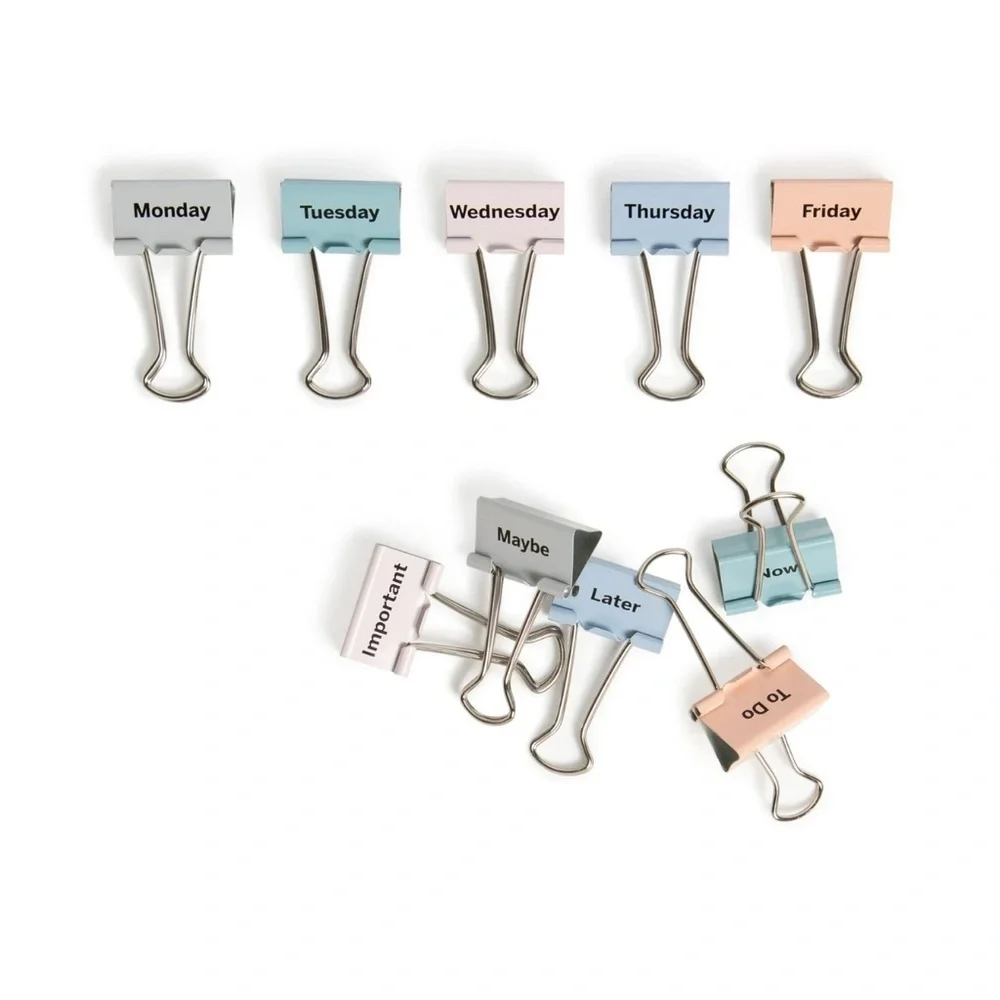 U Brands Multicolor Binder Clips - Home Office Planners